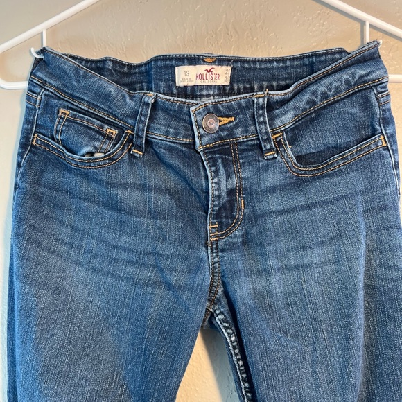 Hollister Blue Skinny Jeans Classic Fit SZ 25 Y2K Straight-Leg Pants Mid-Rise - Picture 2 of 12